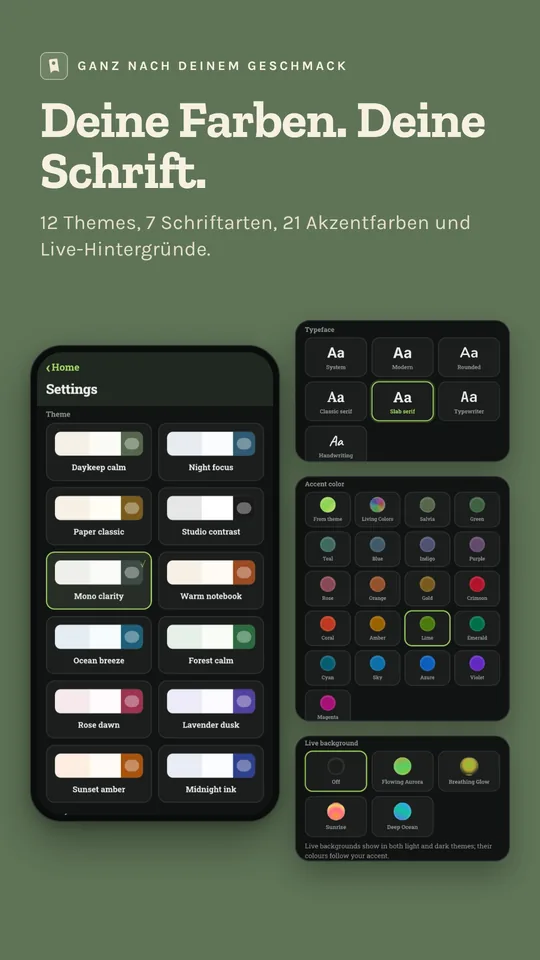 Ganz nach deinem Geschmack